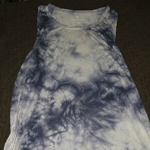 Blue Tie-Dye Women's Top AMERICAN EAGLE